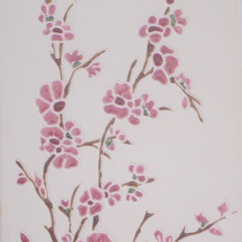 Ambacht getiteld "branche de cerisier…" door Buxy Céramique, Origineel Kunstwerk