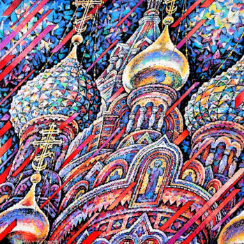 Peinture intitulée "San Peterburgo" par Vitaly Bobylev, Œuvre d'art originale, Huile