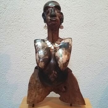 Rzeźba zatytułowany „Femme enceinte” autorstwa Barbara Widmer Taylor, Oryginalna praca, Ceramika