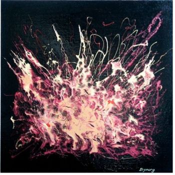 Peinture intitulée "Fusion" par Bertrand Gromy, Œuvre d'art originale, Huile