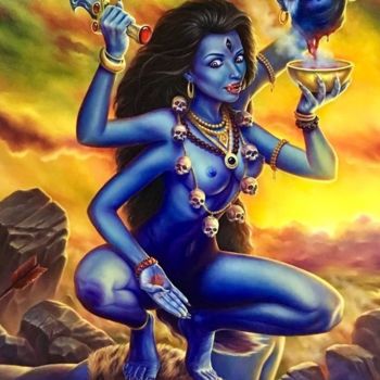 Painting titled "Kali" by Petr Tyufanov, Original Artwork, Oil