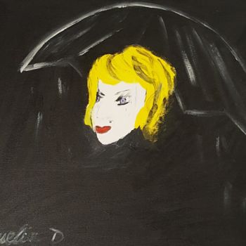 Peinture intitulée "Sadness in the night" par Camelia D., Œuvre d'art originale, Acrylique