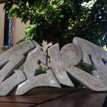 Skulptur mit dem Titel "Tracé 3d "zert" par…" von C.Art, Original-Kunstwerk