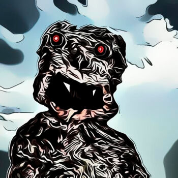 Arts numériques intitulée "Stypraz le monstre…" par Dominique Cheval, Œuvre d'art originale, Travail numérique 2D