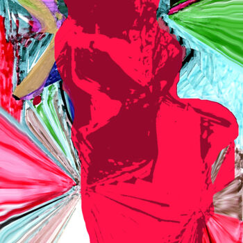 Цифровое искусство под названием "Tango tango" - Dominique Cheval, Подлинное произведение искусства, Цифровая живопись
