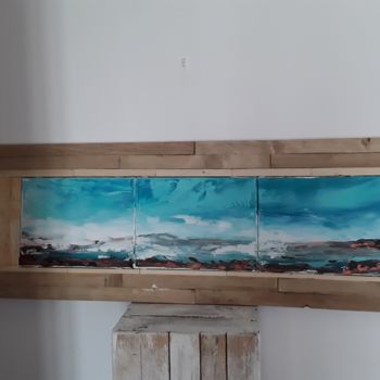 Peinture intitulée "Triptique" par Caroline Michas, Œuvre d'art originale, Acrylique