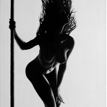 Schilderij getiteld "sirene-1.jpg" door Coen Muskens, Origineel Kunstwerk, Acryl