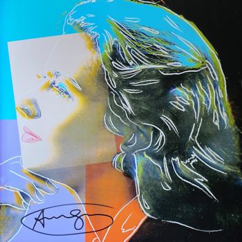 Estampas & grabados titulada "Andy Warhol: Ingrid…" por Chris North, Obra de arte original, Serigrafía