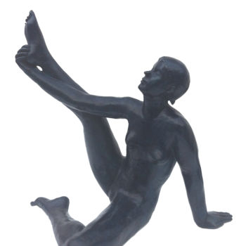 Sculpture titled "Blue morning" by C. Quentelo, Original Artwork, Bronze