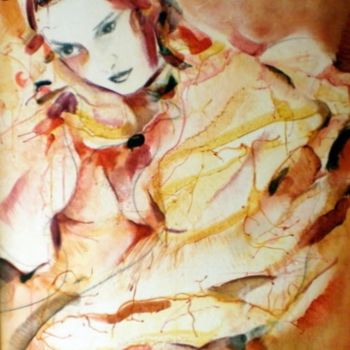 Pittura intitolato "Eglantine" da Catherine Ausseur, Opera d'arte originale