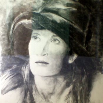 Painting titled "Claire" by Catherine Ausseur, Original Artwork