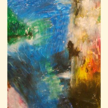 Peinture intitulée "Falaise, bord de me…" par Cabir, Œuvre d'art originale, Pastel