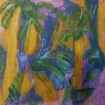 Peinture intitulée "Un bout de mon île.…" par Cabir, Œuvre d'art originale