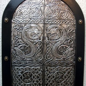 Artisanat intitulée "Dragons Door" par Cacaio Tavares, Œuvre d'art originale