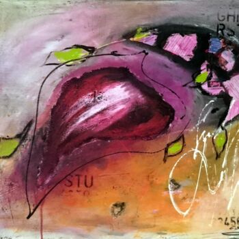 Pintura titulada "summergreen Acryl/L…" por Cäcilia Schlapper, Obra de arte original, Acrílico Montado en Bastidor de camill…