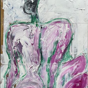 Painting titled "Act / Nude Painting…" by Cäcilie Von Manal, Original Artwork, Oil