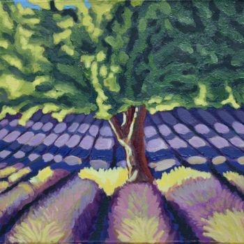 Картина под названием "Arbre de Provence" - Christophe Cadiot, Подлинное произведение искусства, Масло