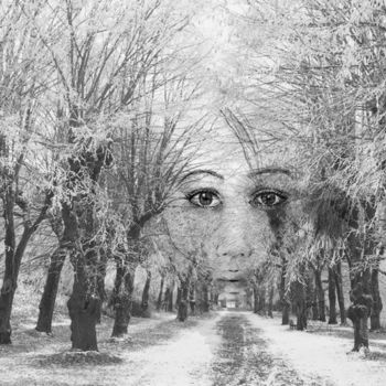 Digital Arts titled "Au bout du chemin" by Kalix Guta, Original Artwork, Photo Montage