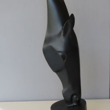 Скульптура под названием "CHEVAL DE DEAUVILLE" - Caillavet Sculpteur, Подлинное произведение искусства, Смола