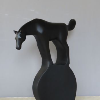 Sculpture intitulée "BANOU le petit poul…" par Caillavet Sculpteur, Œuvre d'art originale, Coulage