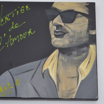 Painting titled "BASHUNG" by Cako-A, Original Artwork, Acrylic