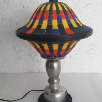 Design intitulée "Colors Lamp" par Calavera Estudio Dgo Mx, Œuvre d'art originale, Luminaire
