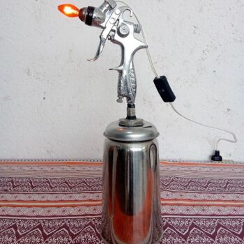 Design titled "Calavera Spray Gun…" by Calavera Estudio Dgo Mx, Original Artwork, Stainless Steel