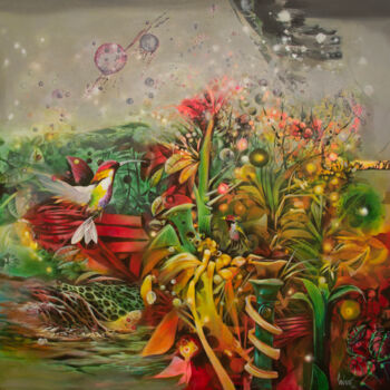 Malarstwo zatytułowany „Spirit” autorstwa Jorge Calero, Oryginalna praca, Akryl