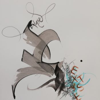 Tekening getiteld "Extase" door Calli-Style, Origineel Kunstwerk