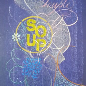 Drawing titled "Souple" by Calli-Style, Original Artwork, Acrylic
