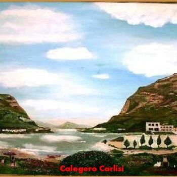 Painting titled "my dream place." by Calogero Carlisi, Original Artwork, Oil