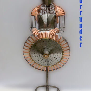 Sculpture titled "SURRENDER" by Calou, Original Artwork, Metals