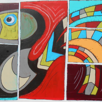 绘画 标题为“Le toucan” 由Caloulabissa, 原创艺术品, 丙烯