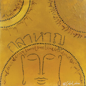 Painting titled "Khuam" by Caloulabissa, Original Artwork, Acrylic
