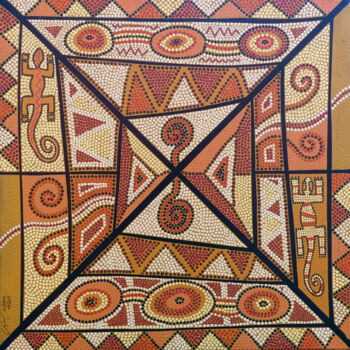 Painting titled "Kakadu" by Caloulabissa, Original Artwork, Acrylic