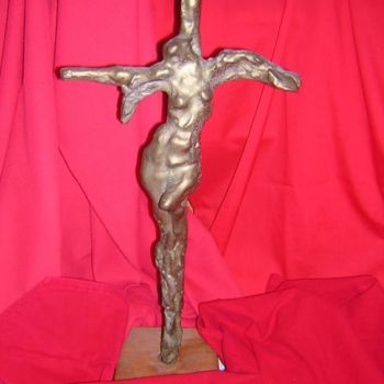 CRUCIFIED WOMAN Bronze Sculpture