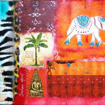 Painting titled "Indian Spirit" by Ruthy Fevrier Azzopardi, Original Artwork