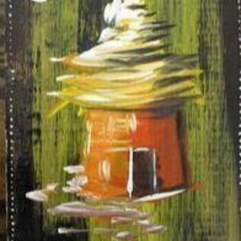 Painting titled "Casita" by Ruthy Fevrier Azzopardi, Original Artwork, Oil