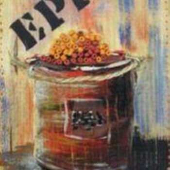 Painting titled "Epices" by Ruthy Fevrier Azzopardi, Original Artwork, Oil