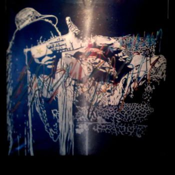 Schilderij getiteld "Lady GAGA Cosmolight" door Jon Camaron, Origineel Kunstwerk, Olie