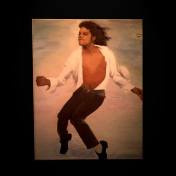 Картина под названием "Mickael Jackson Bla…" - Jon Camaron, Подлинное произведение искусства