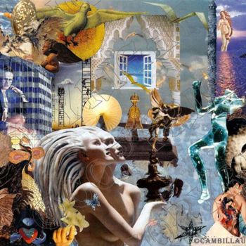 Collages intitulée "PSYCHE" par Laurence Cambillau, Œuvre d'art originale
