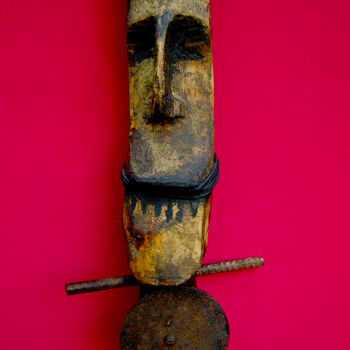 雕塑 标题为“voodoo # 20” 由Cambrousse, 原创艺术品, 木