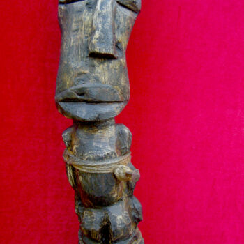 Sculpture intitulée "voodoo # 11" par Cambrousse, Œuvre d'art originale, Bois