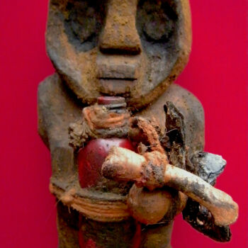 Sculpture intitulée "voodoo # 21" par Cambrousse, Œuvre d'art originale, Bois