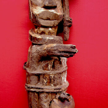 Sculpture titled "voodoo # 50" by Cambrousse, Original Artwork, Wood