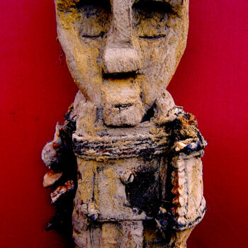 Sculpture intitulée "voodoo # 44" par Cambrousse, Œuvre d'art originale, Bois