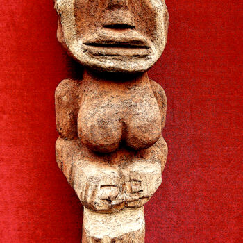 Escultura titulada "voodoo # 56" por Cambrousse, Obra de arte original, Madera