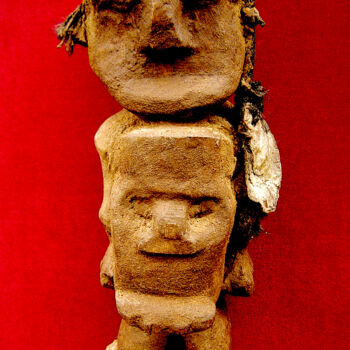 Sculpture intitulée "voodoo # 651" par Cambrousse, Œuvre d'art originale, Bois