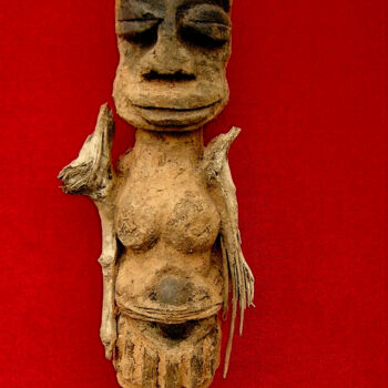 Sculptuur getiteld "voodoo # 62" door Cambrousse, Origineel Kunstwerk, Hout